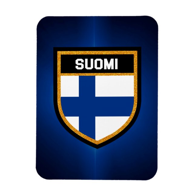 Finland Flag Magnet (Vertical)
