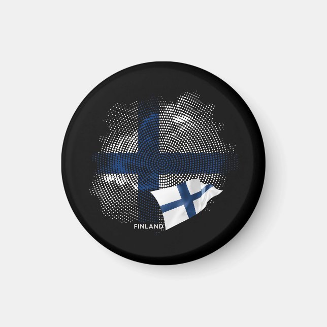 Finland flag magnet (Front)