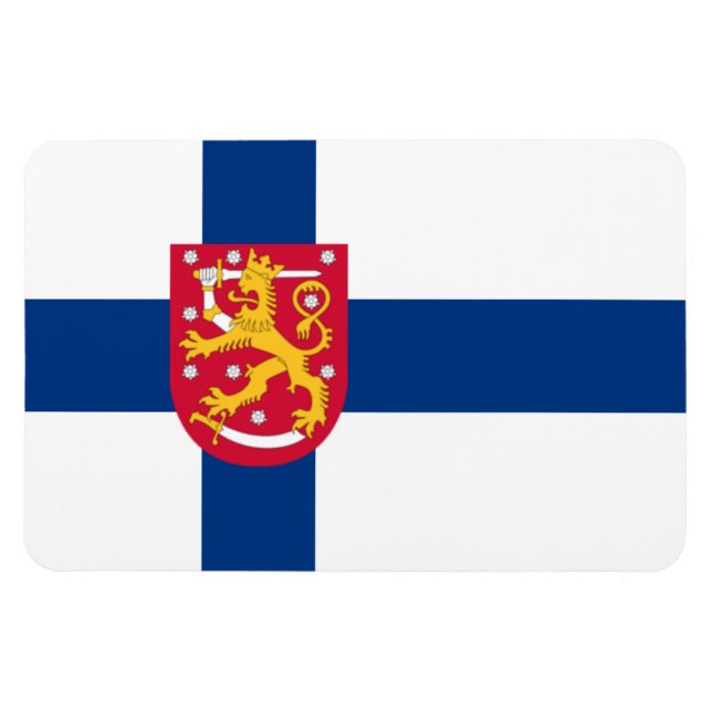 Finland Flag Magnet - Cross & Arms (Horizontal)