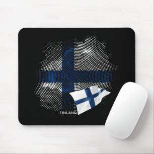 Finland flag mouse pad