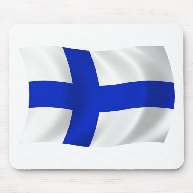 Finland Flag Mousepad (Front)
