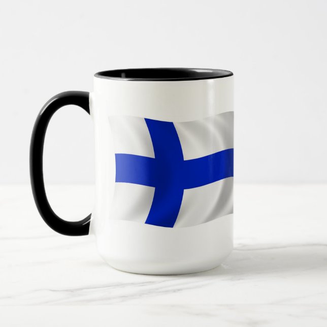 Finland Flag Mug (Left)