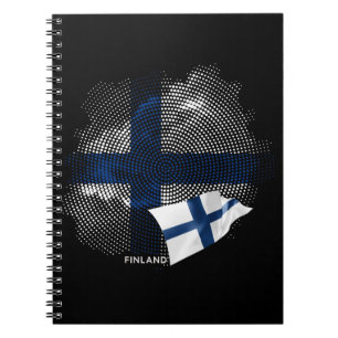 Finland flag notebook