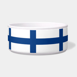 Finland Flag Pet Bowl
