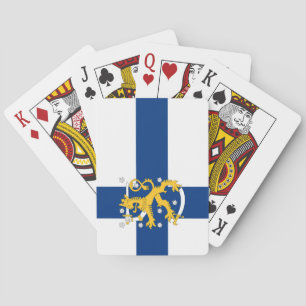 Finland flag phone case playing cards