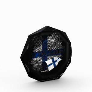 Finland flag photo block