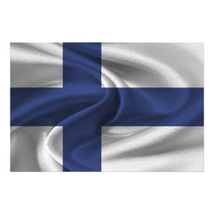 Finland Flag Photo Print