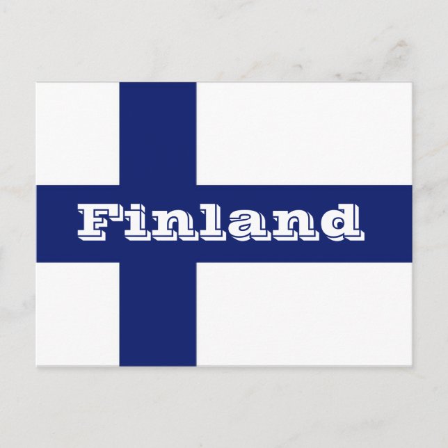 Finland flag postcard (Front)