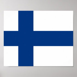 Finland Flag Poster