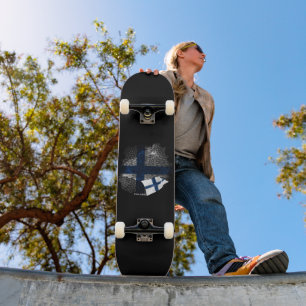 Finland flag skateboard