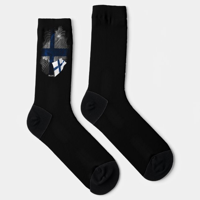 Finland flag socks (Right)