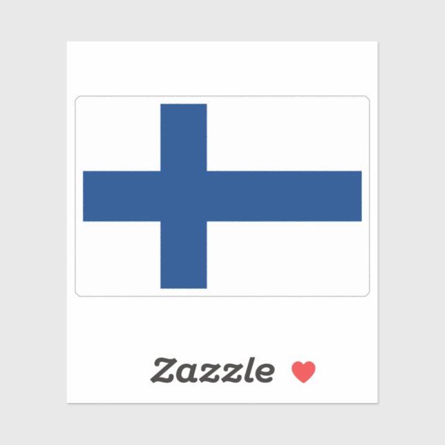 Finland Flag Sticker (Sheet)