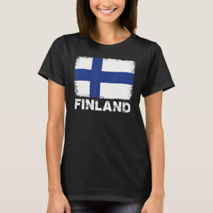 Finland Flag Support Finnish People Women Men T-Shirt