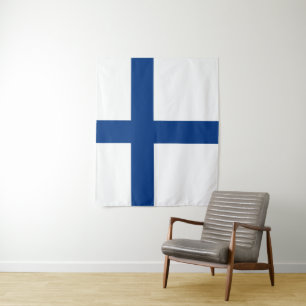 Finland flag tapestry