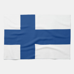 Finland flag tea towel