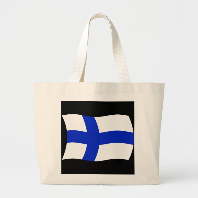 Finland Flag Tote Bag (Front)