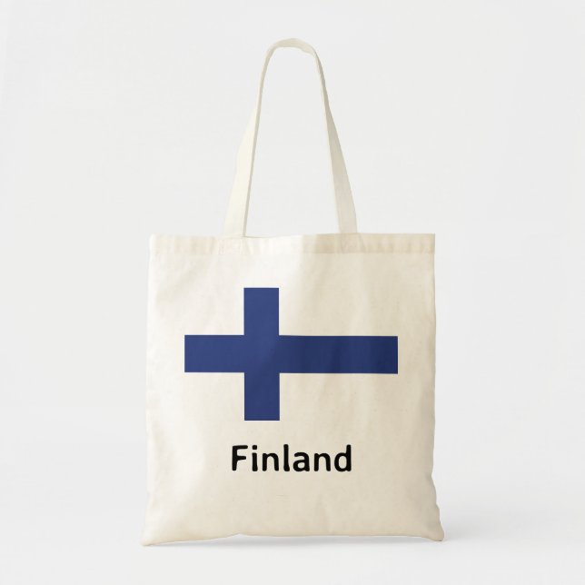 Finland Flag Tote Bag (Front)