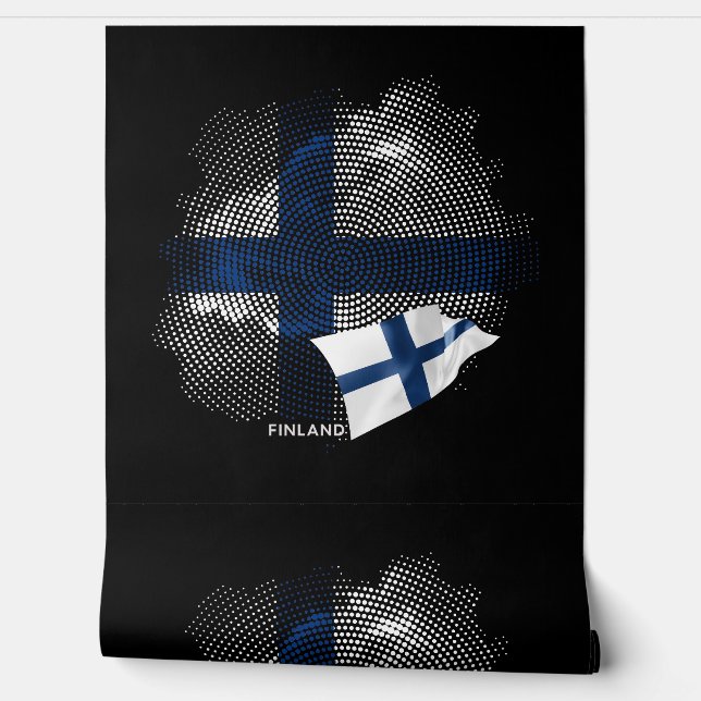 Finland flag wallpaper (Unrolling)
