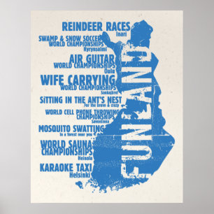 Finland Funland List 2 Colossal Poster/Print Poster