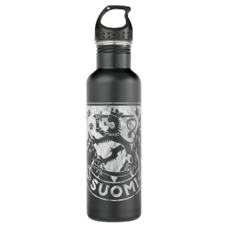 Finland Gifts For Women Men Sisu Lapland Lapp Finl 710 Ml Water Bottle