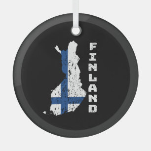 Finland Glass Tree Decoration