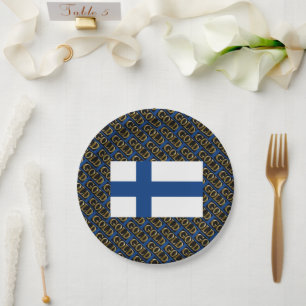FINLAND GOLD  PAPER PLATE