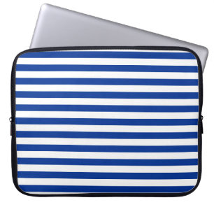 finland greece israel flag stripes blue white line laptop sleeve