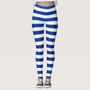 finland greece israel flag stripes blue white line leggings
