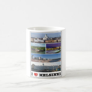Finland - Helsinki - Helsingfors - I Love - Coffee Mug