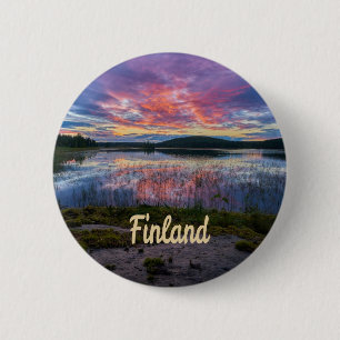 Finland Helsinki Northern Europe 6 Cm Round Badge