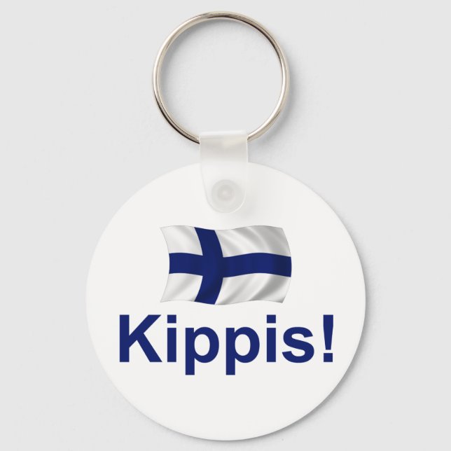 Finland Kippis! (Cheers!) Key Ring (Front)