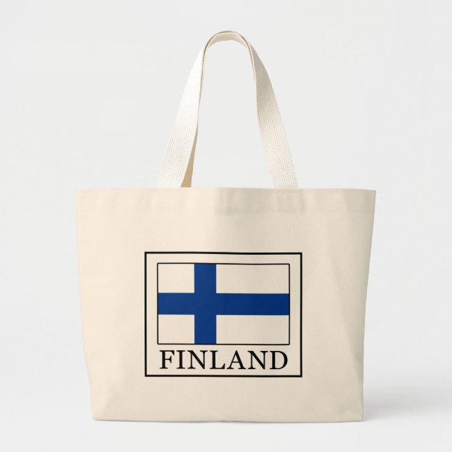 Finland Large Tote Bag (Front)
