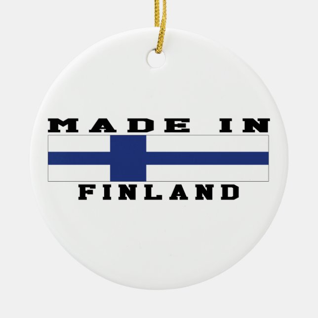 Finland Made In Designs Ceramic Tree Decoration (Front)