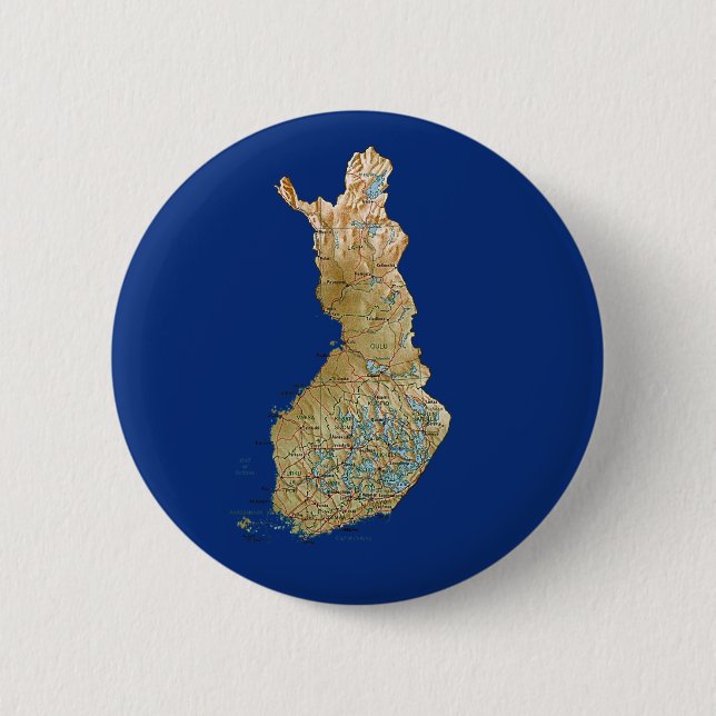 Finland Map Button (Front)