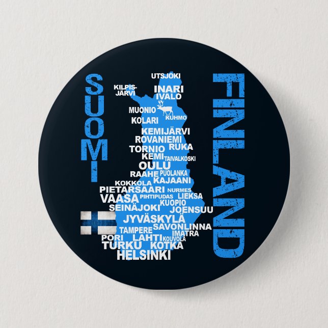FINLAND MAP button (Front)