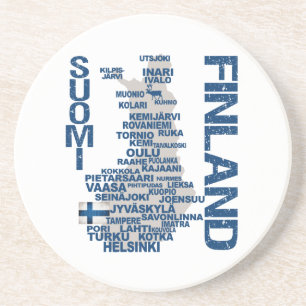 FINLAND MAP coaster