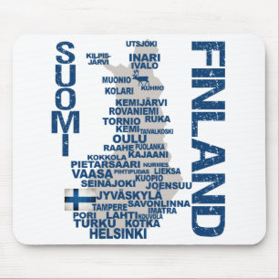 FINLAND MAP mousepad