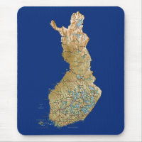 Finland Map Mousepad