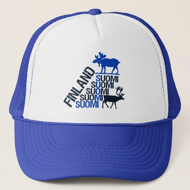 Finland Moose & Reindeer hat (Front)