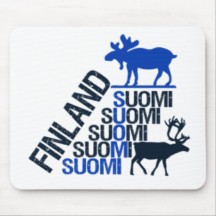 Finland Moose & Reindeer mousepad