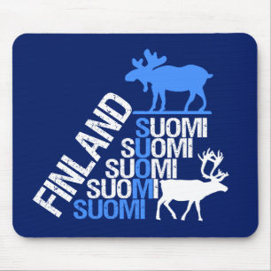 Finland Moose & Reindeer mousepad