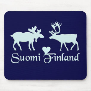 Finland Moose & Reindeer mousepad