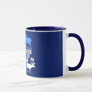 Finland Moose & Reindeer mug - choose style