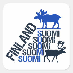 Finland Moose & Reindeer stickers