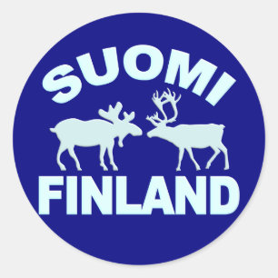 Finland Moose & Reindeer stickers