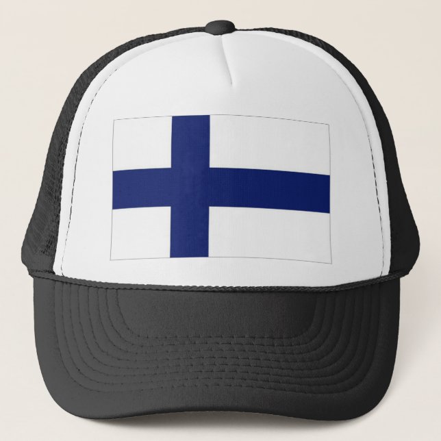 Finland National Flag Trucker Hat (Front)