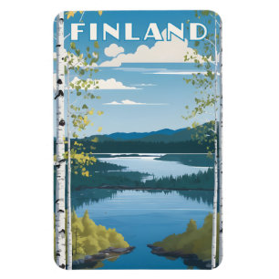Finland Nature Illustration Magnet