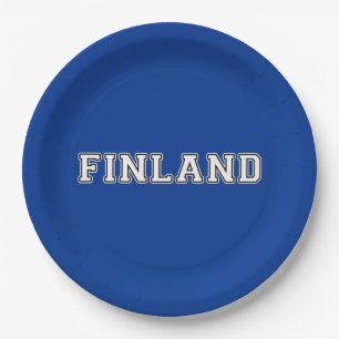 Finland Paper Plate