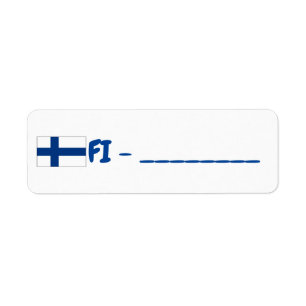 Finland Post-crossing Return Address Label