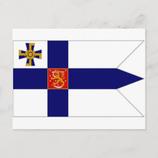 Finland President Flag Postcard
